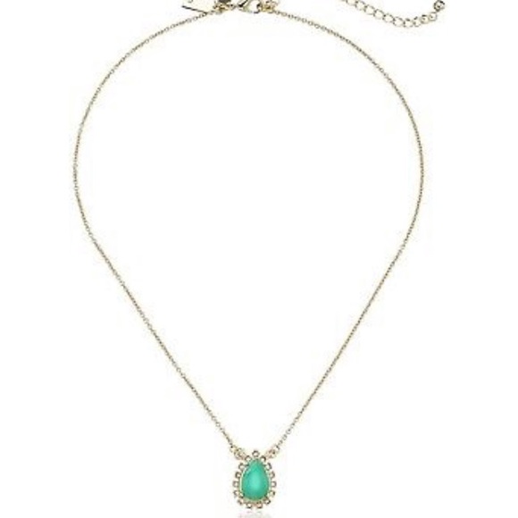 Kate Spade ♠️ NWT Teal Tear Drop Pendant Necklace - Picture 6 of 6